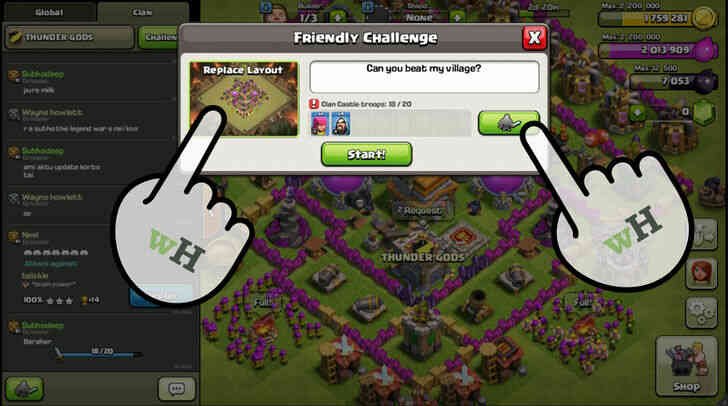 Image intitulee Defi Amical dans Clash Of Clans3 p1